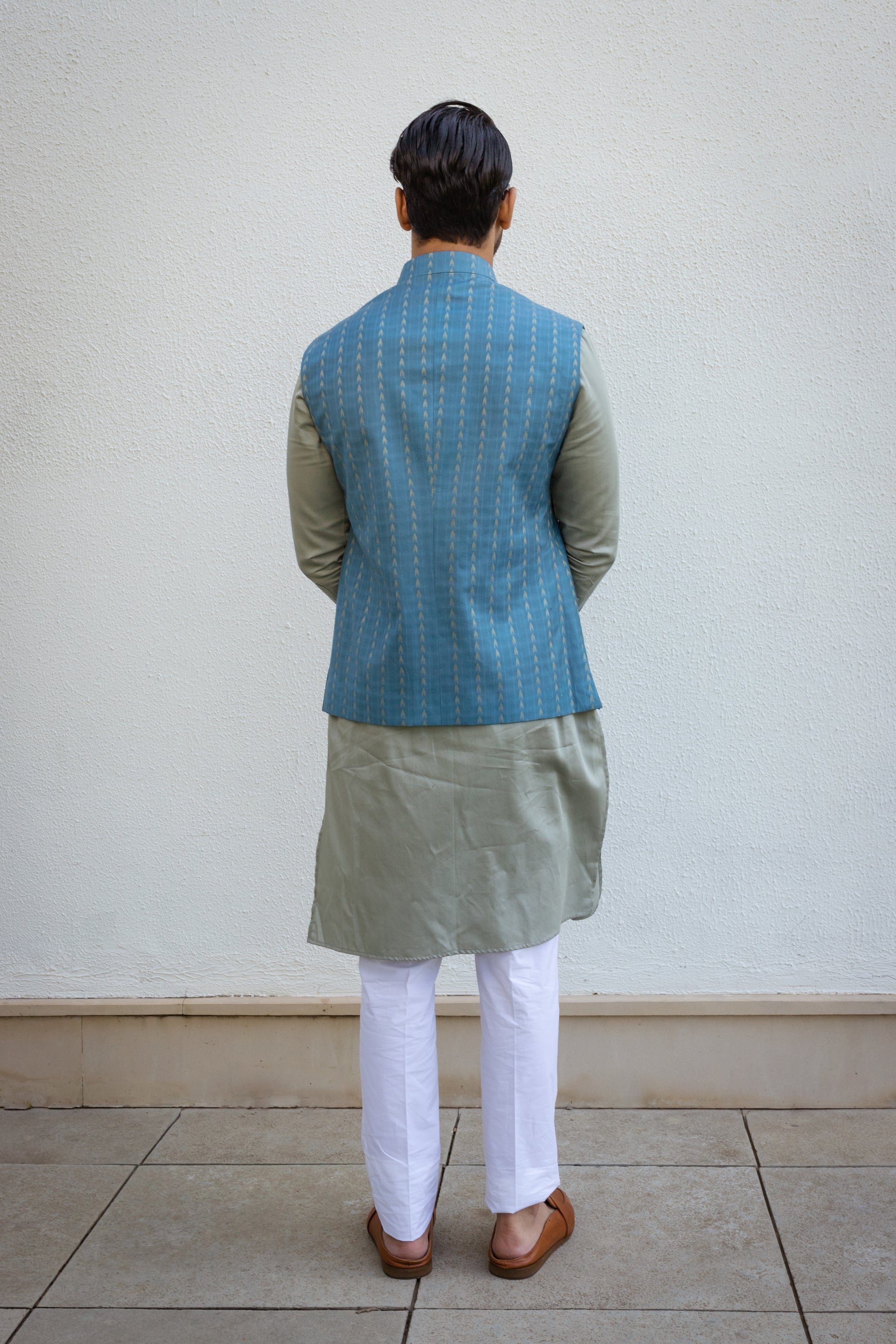 Fancy Silk Nehru Jacket.