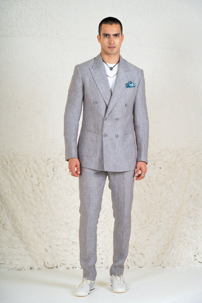 Brown Linen Suit