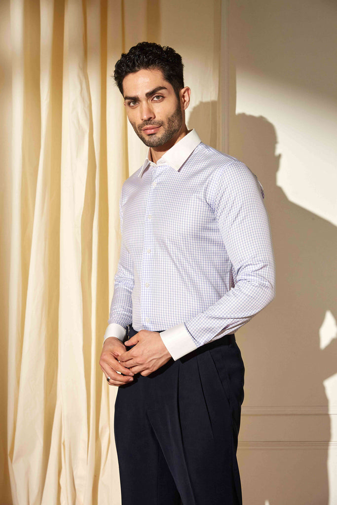 Lilac Frame Banker Shirt