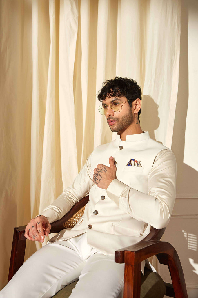 Ivory Arc Nehru Jacket