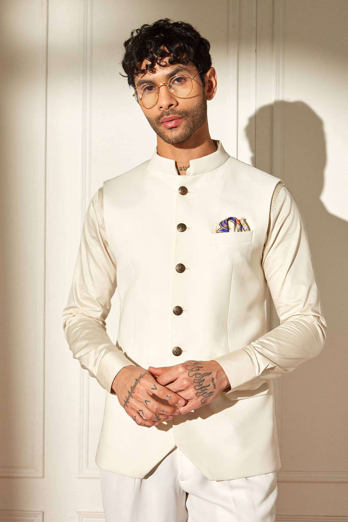Ivory Arc Nehru Jacket