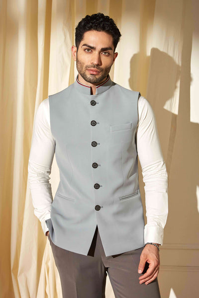 Icy Blue Nehru Jacket