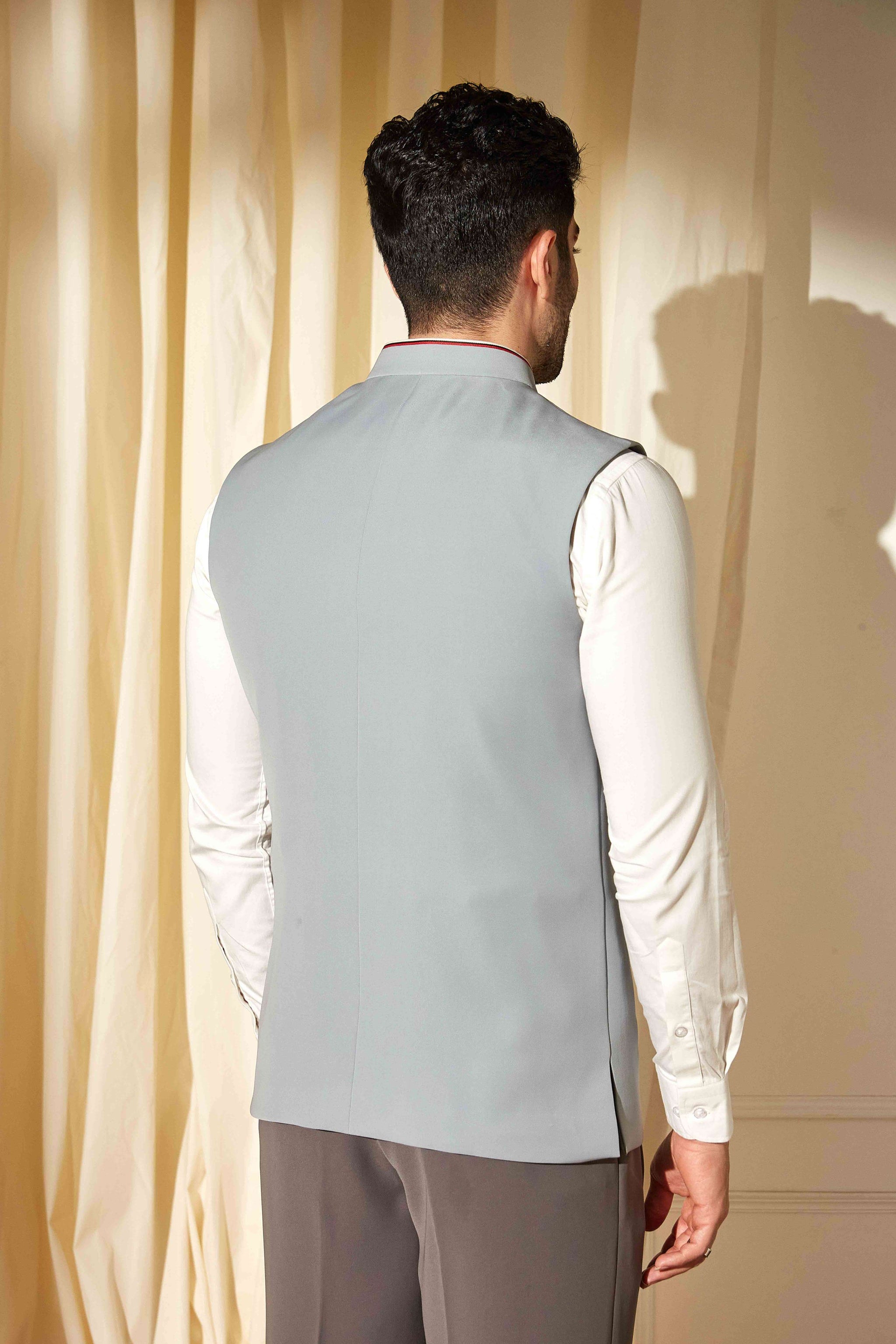 Icy Blue Nehru Jacket