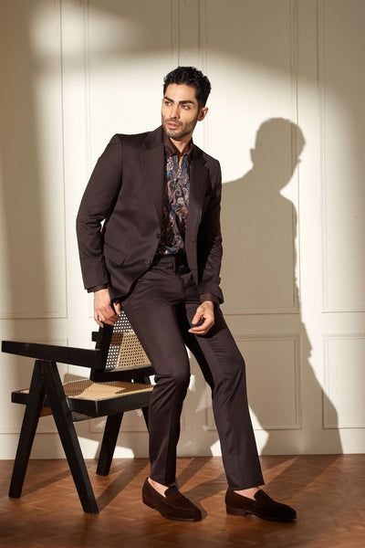 Cocoa Brown Luxe Suit