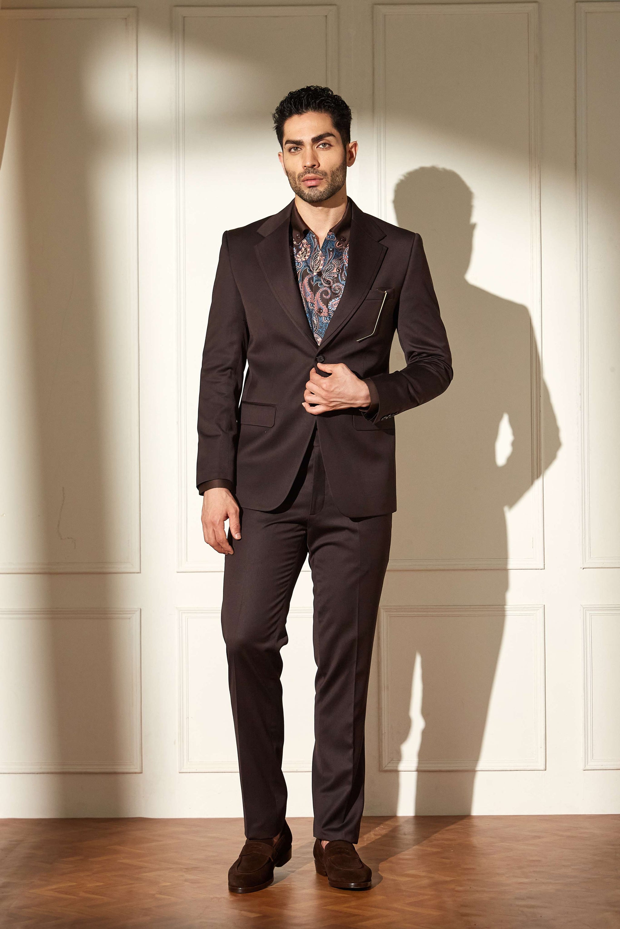 Cocoa Brown Luxe Suit