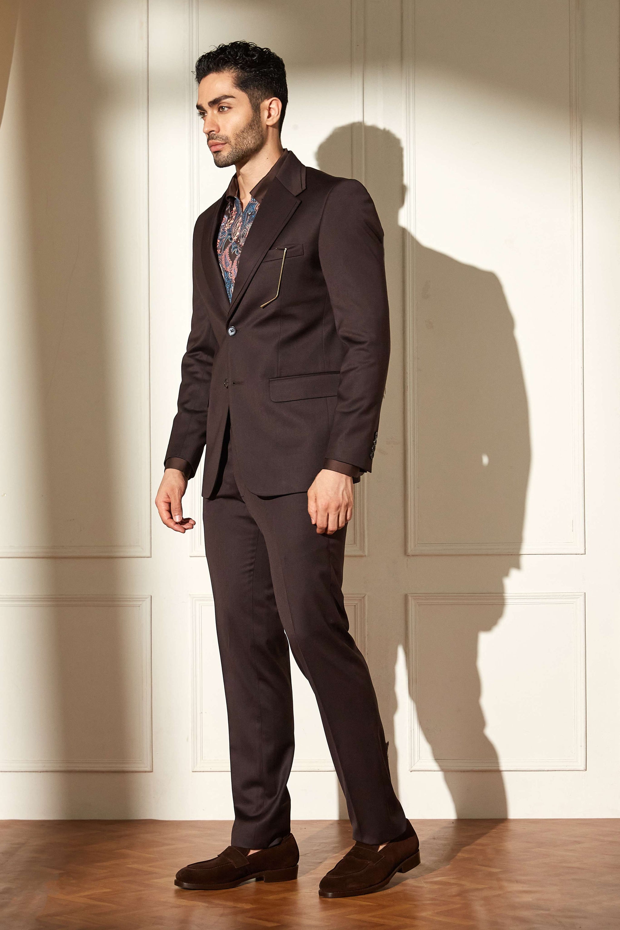 Cocoa Brown Luxe Suit