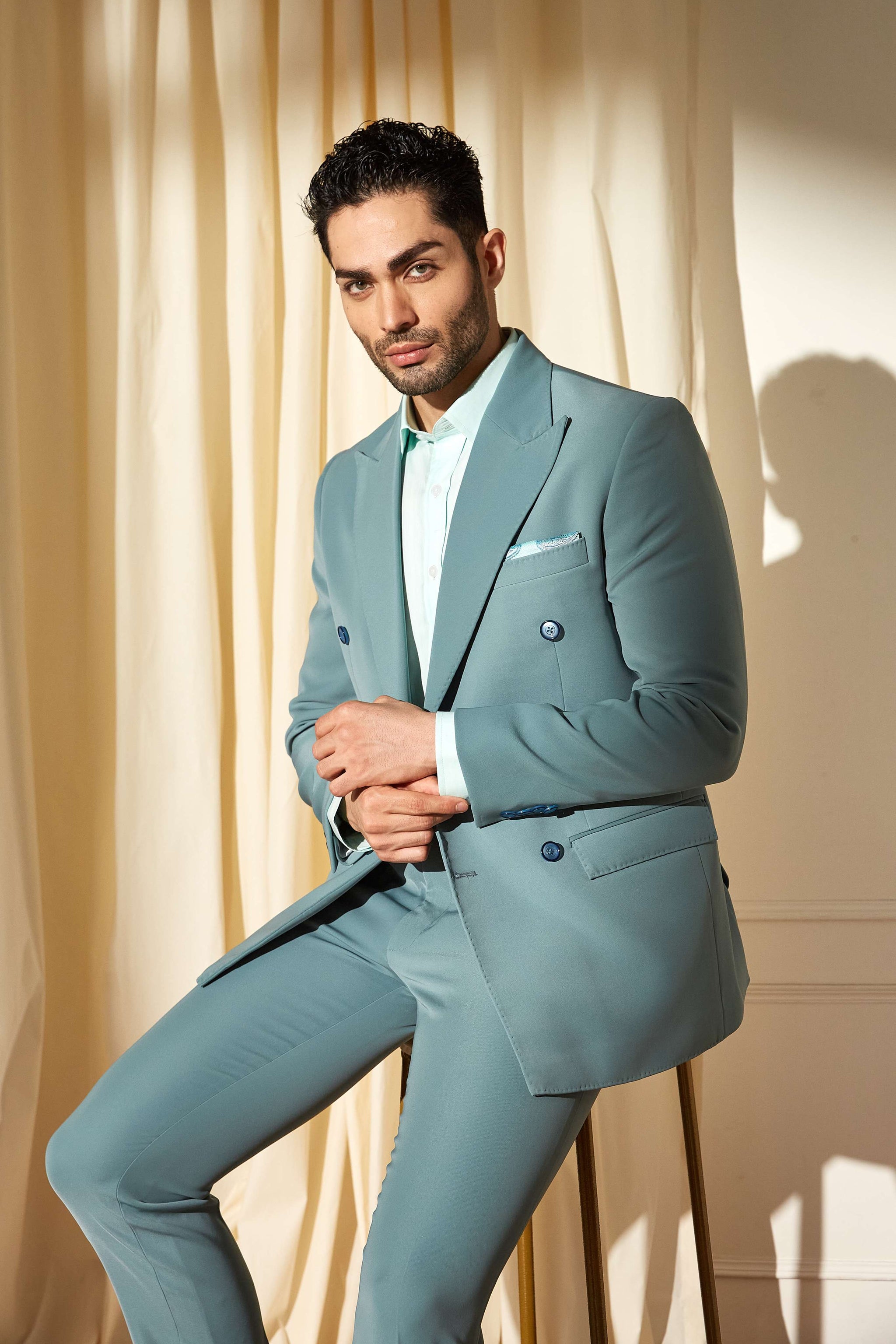 Sea Green Classic Suit Minizmo Sea Green Classic Suit Minizmo