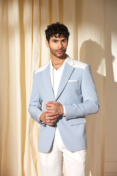 Glacier Edge Color Block Blazer