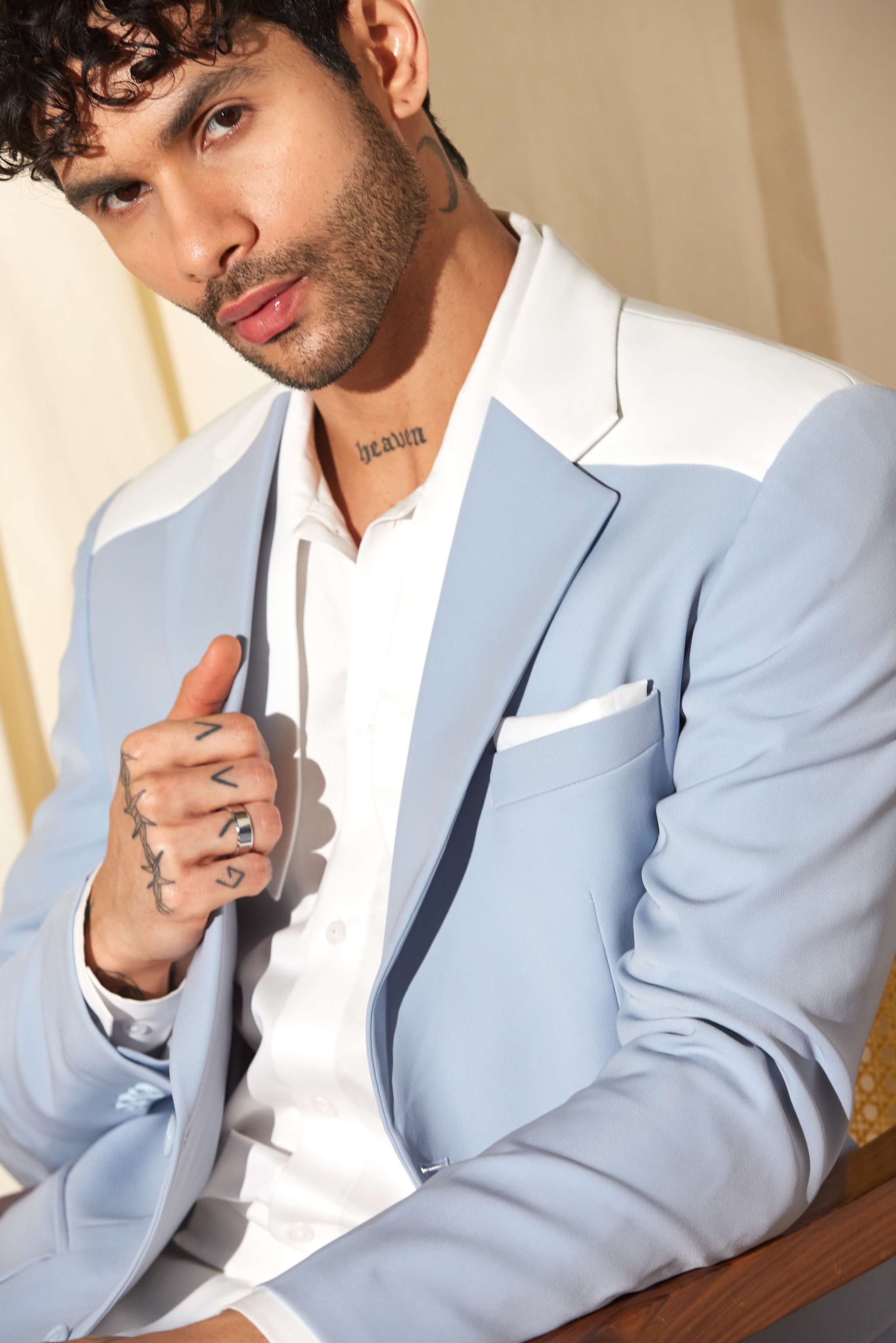 Glacier Edge Color Block Blazer