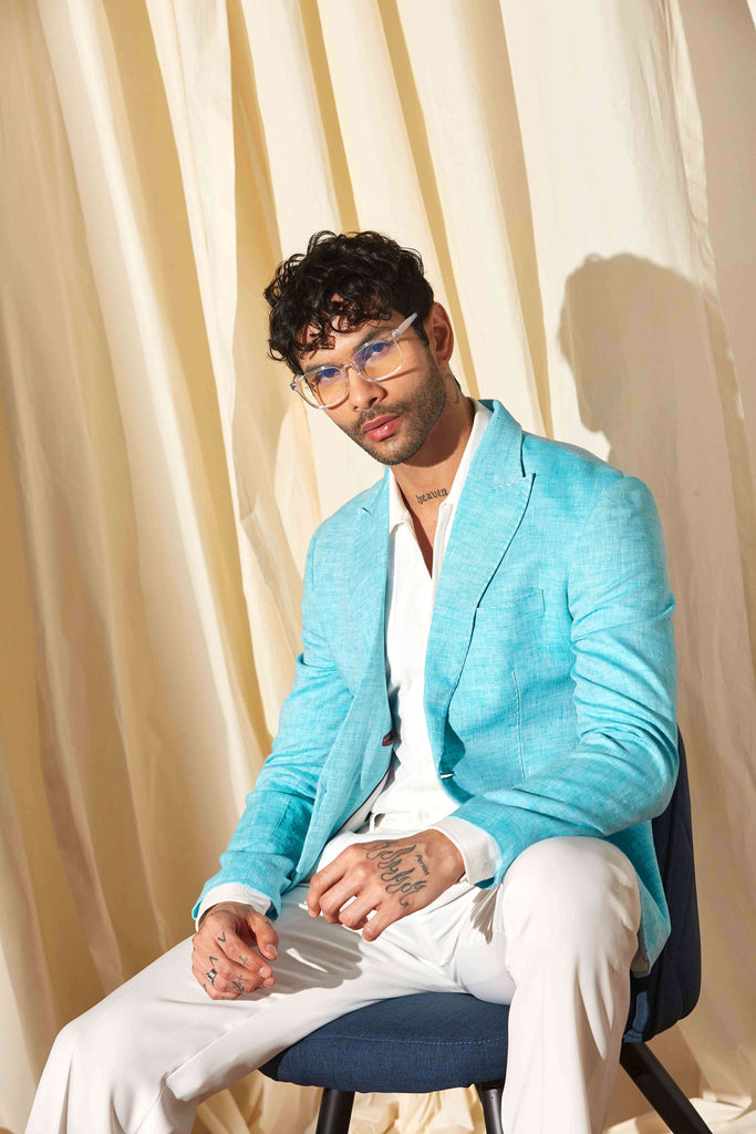 Skythread Linen Blazer