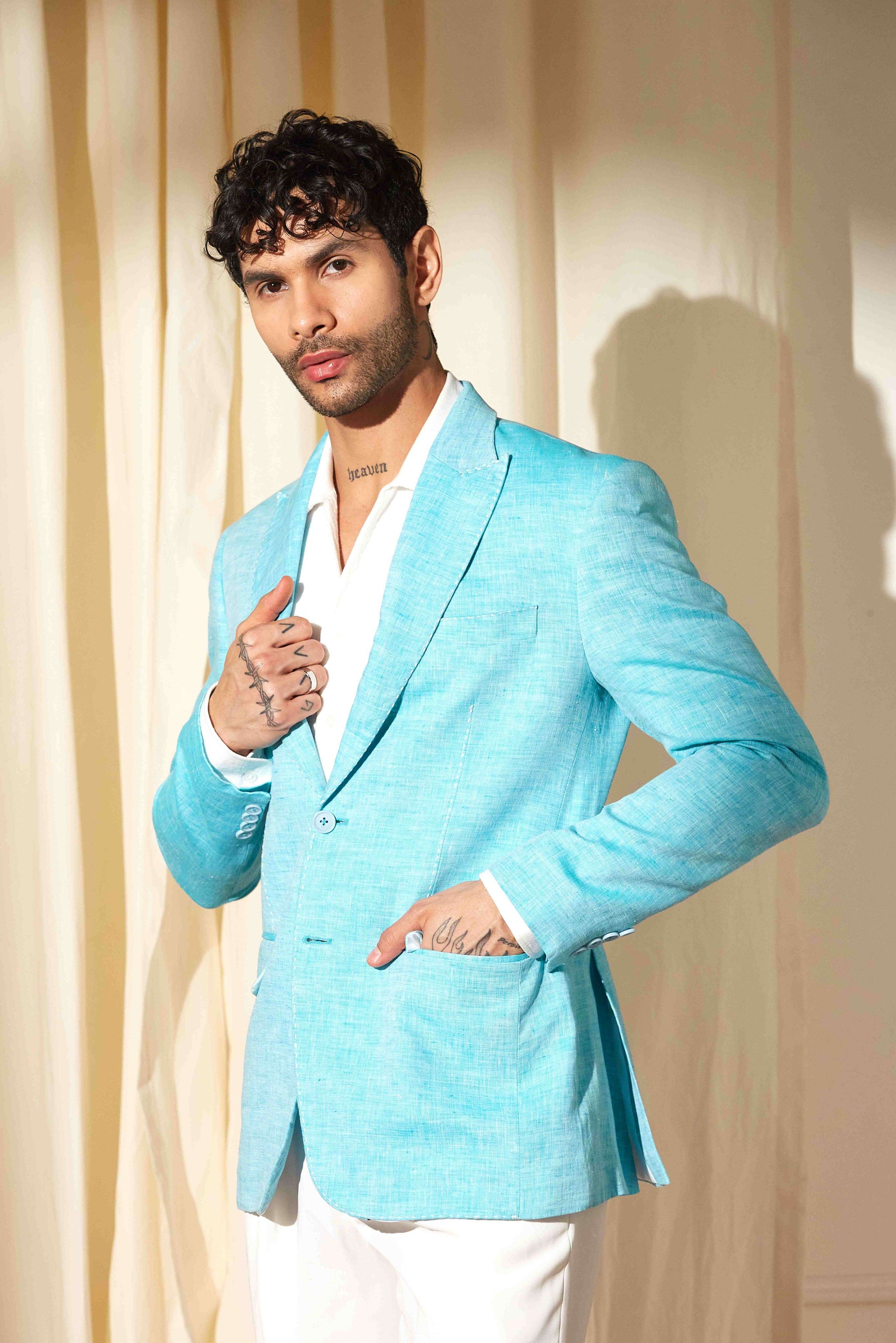Skythread Linen Blazer