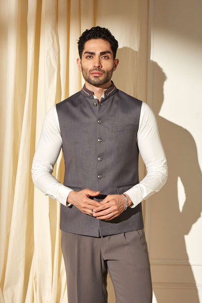 Modernist Grey Nehru Jacket