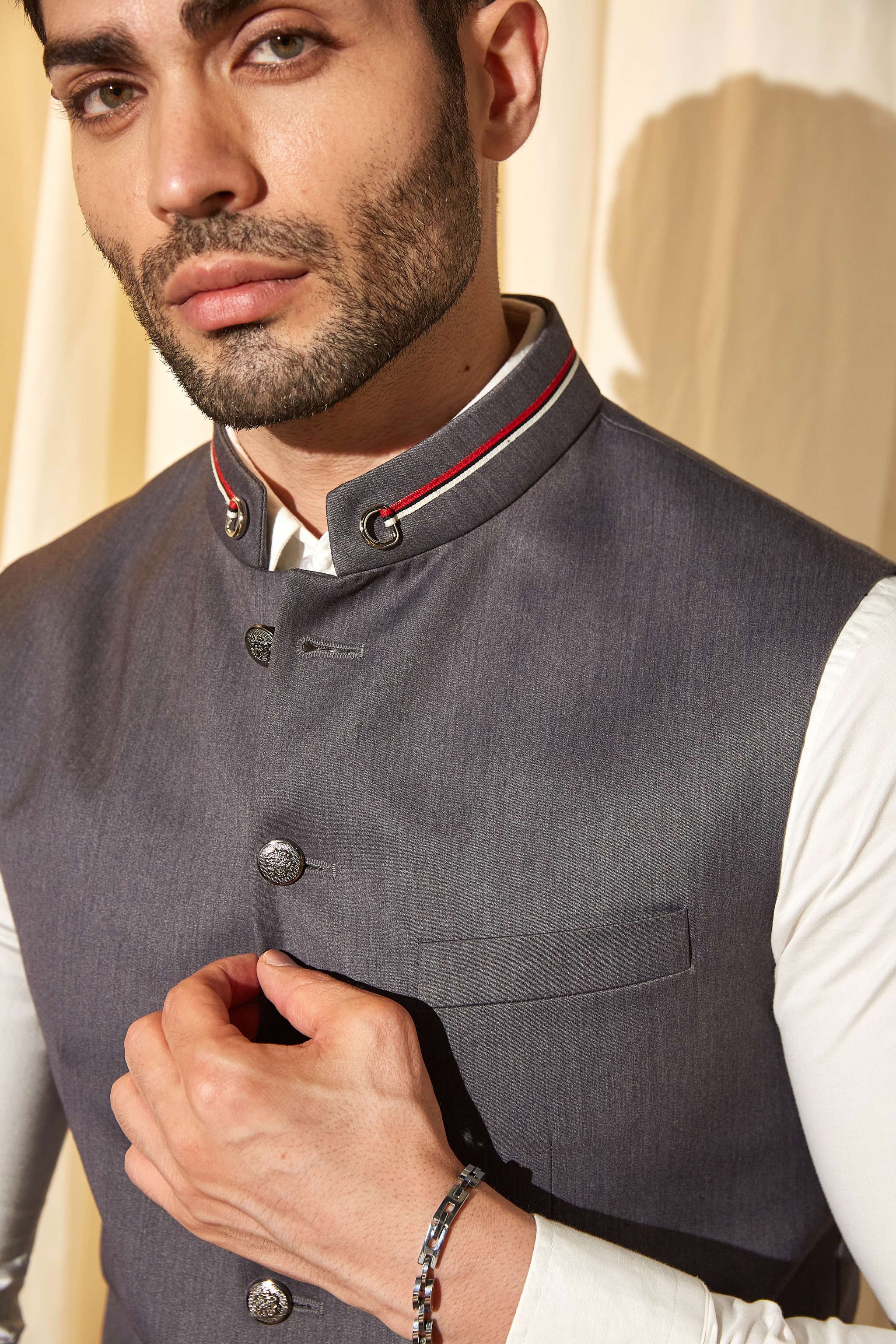 Modernist Grey Nehru Jacket
