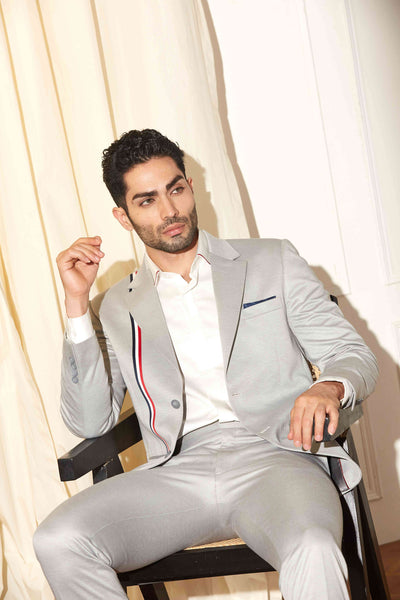 Platinum Stripe Blazer