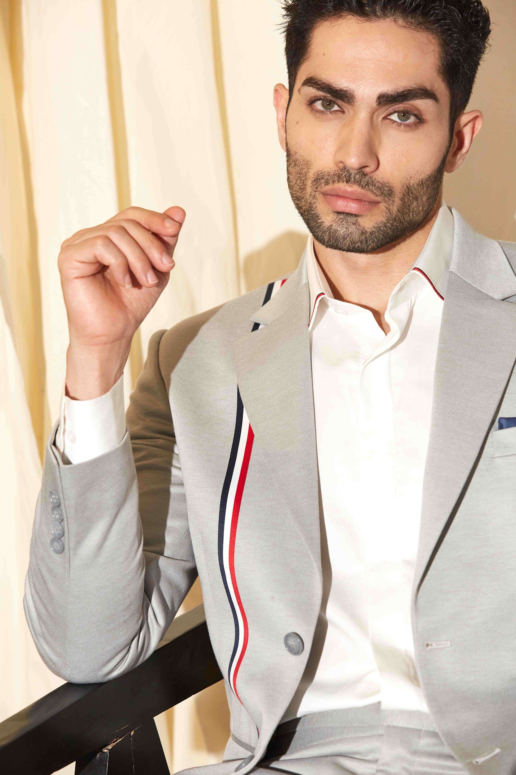 Platinum Stripe Blazer
