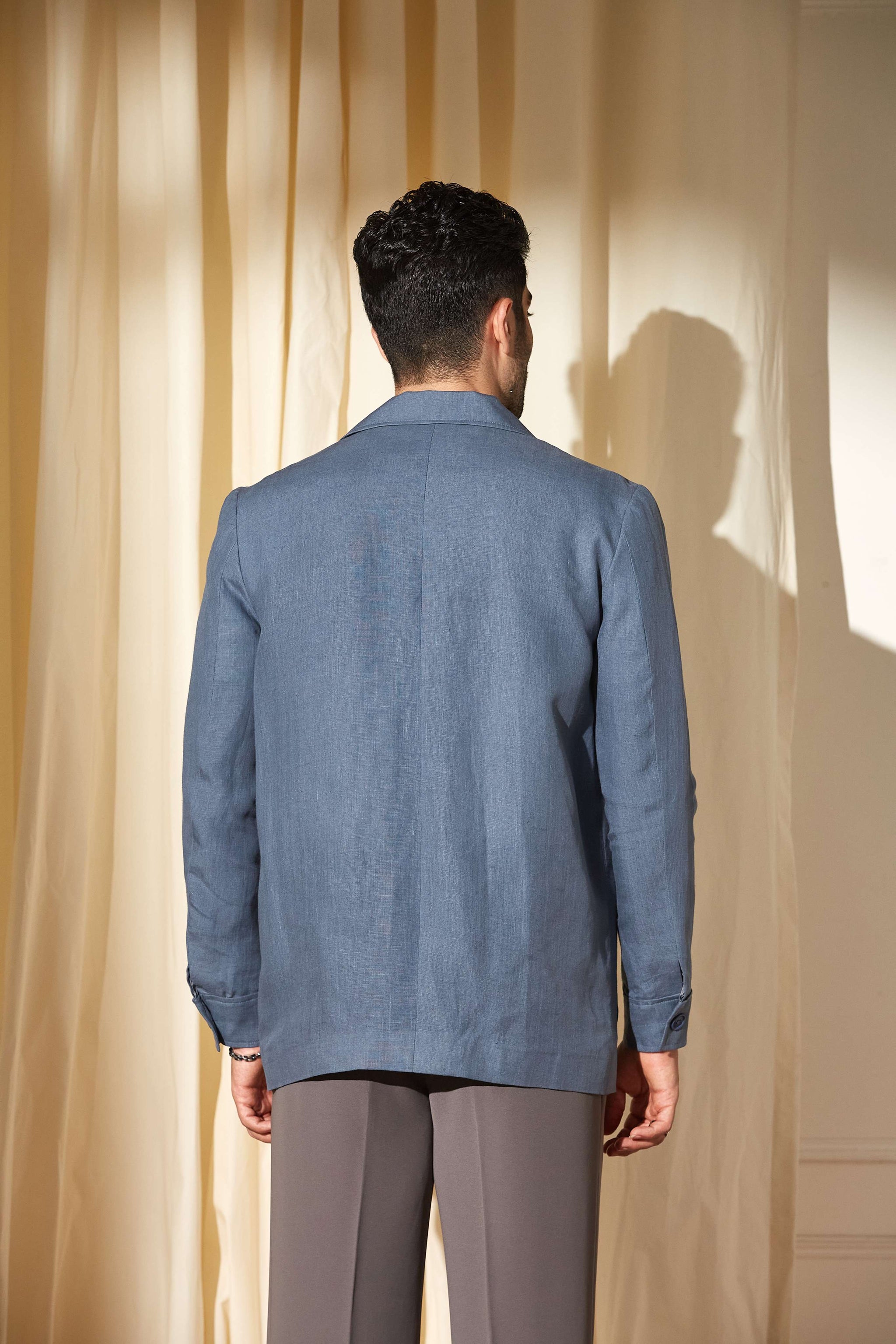 Raw Indigo Blue Shacket