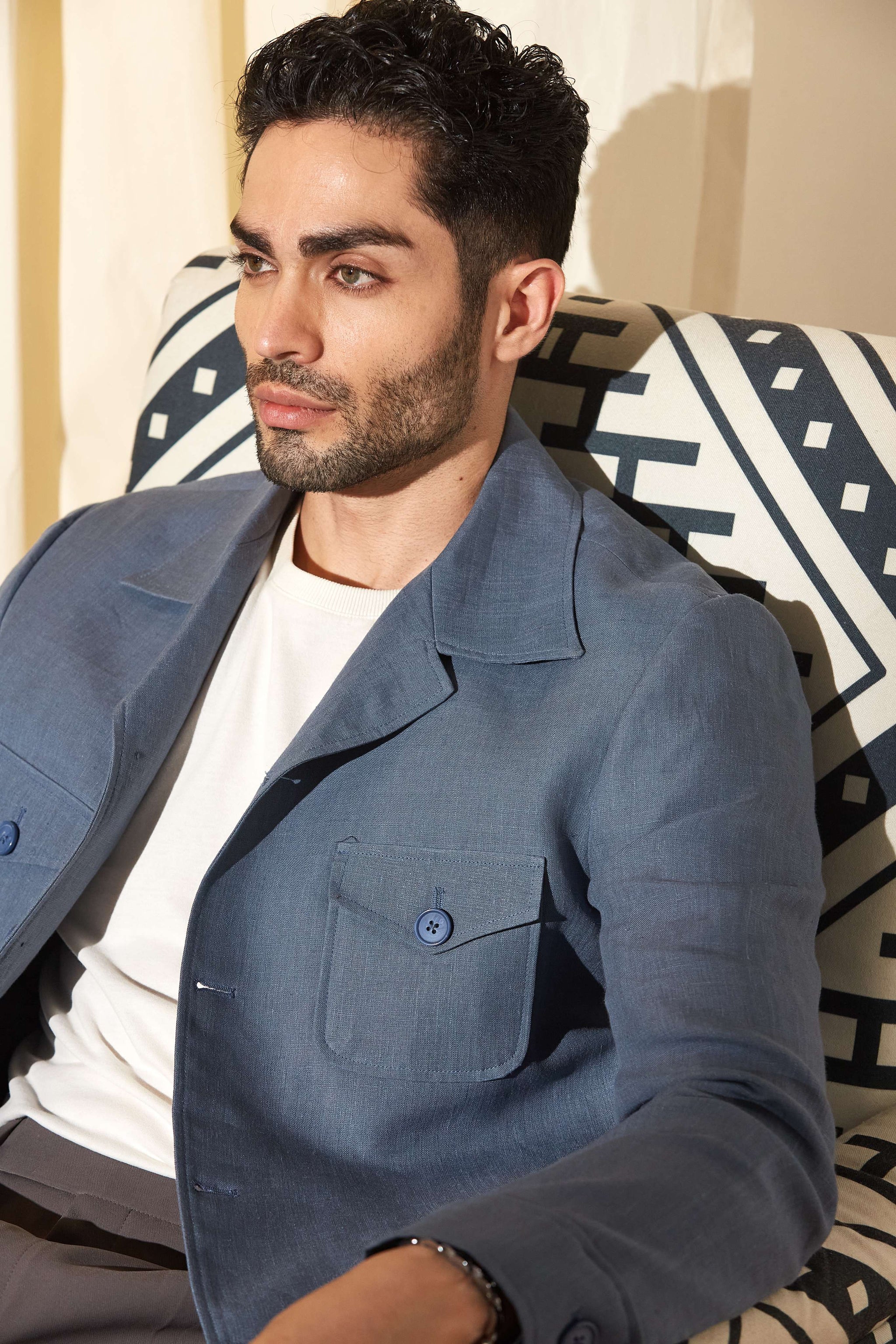 Raw Indigo Blue Shacket