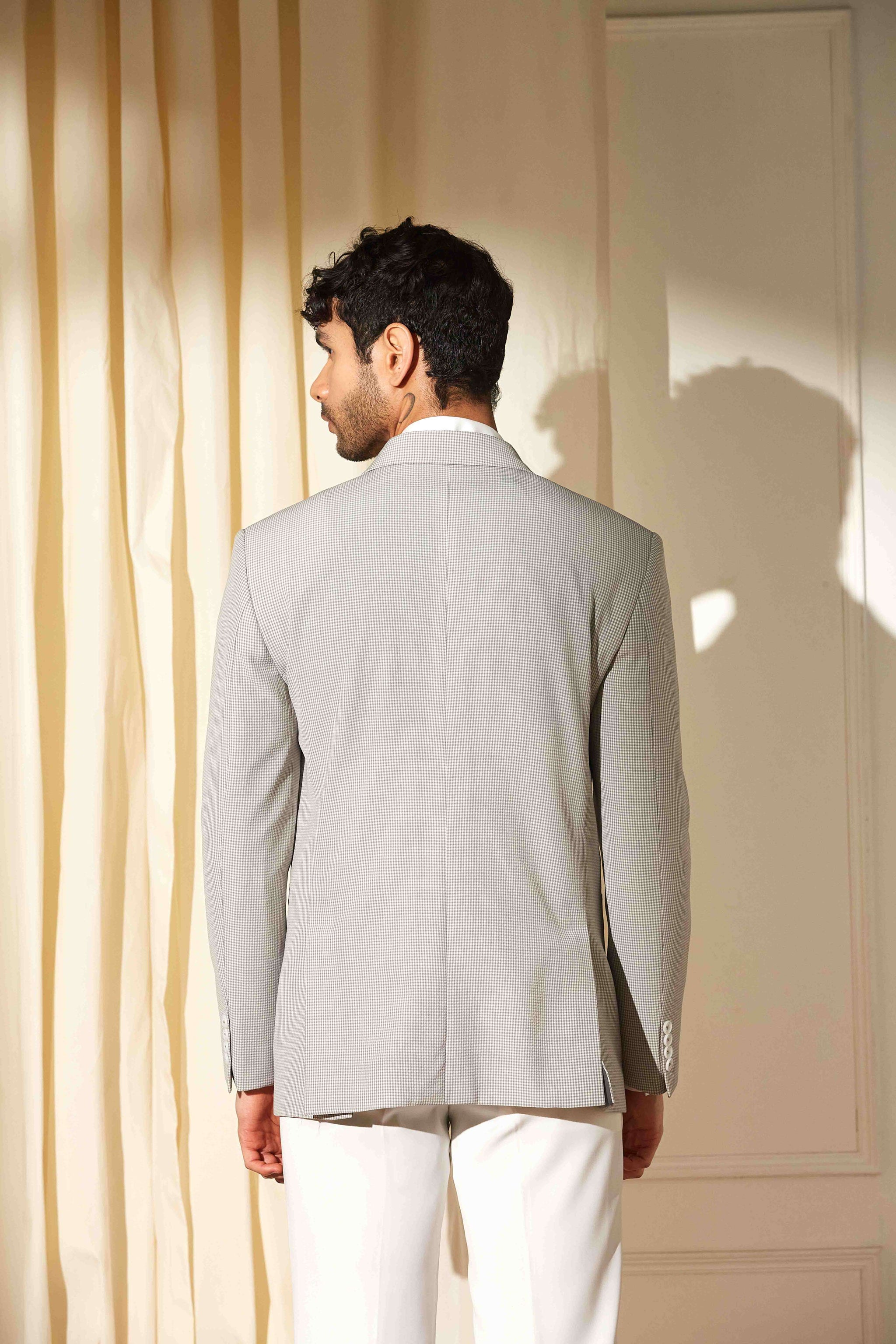 Cloudpane Seersucker Blazer