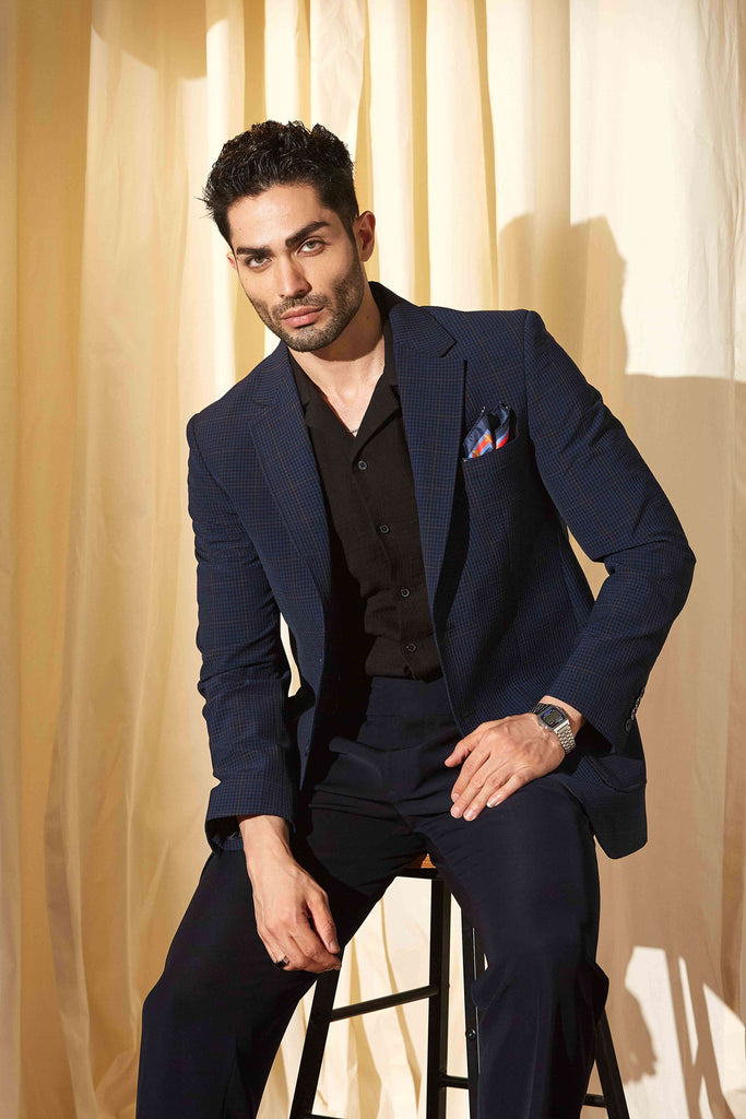 Cambridge Blue Seersucker Blazer