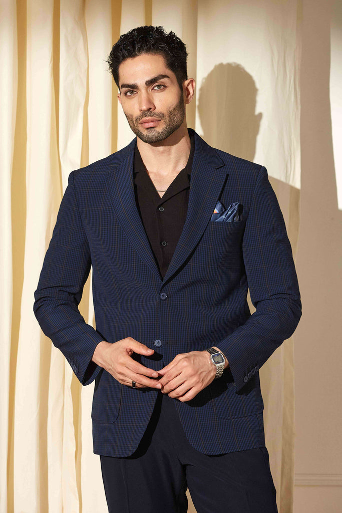 Cambridge Blue Seersucker Blazer