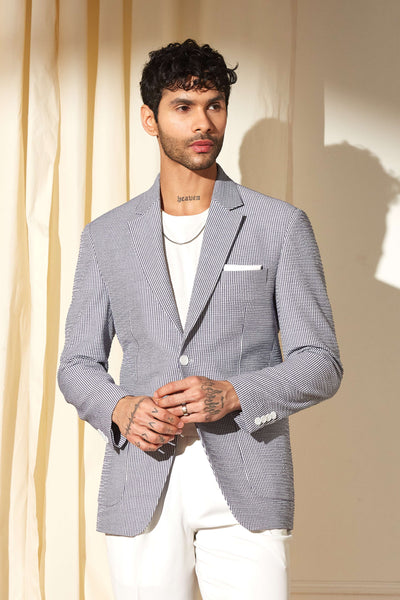 Nautic Seersucker Blazer