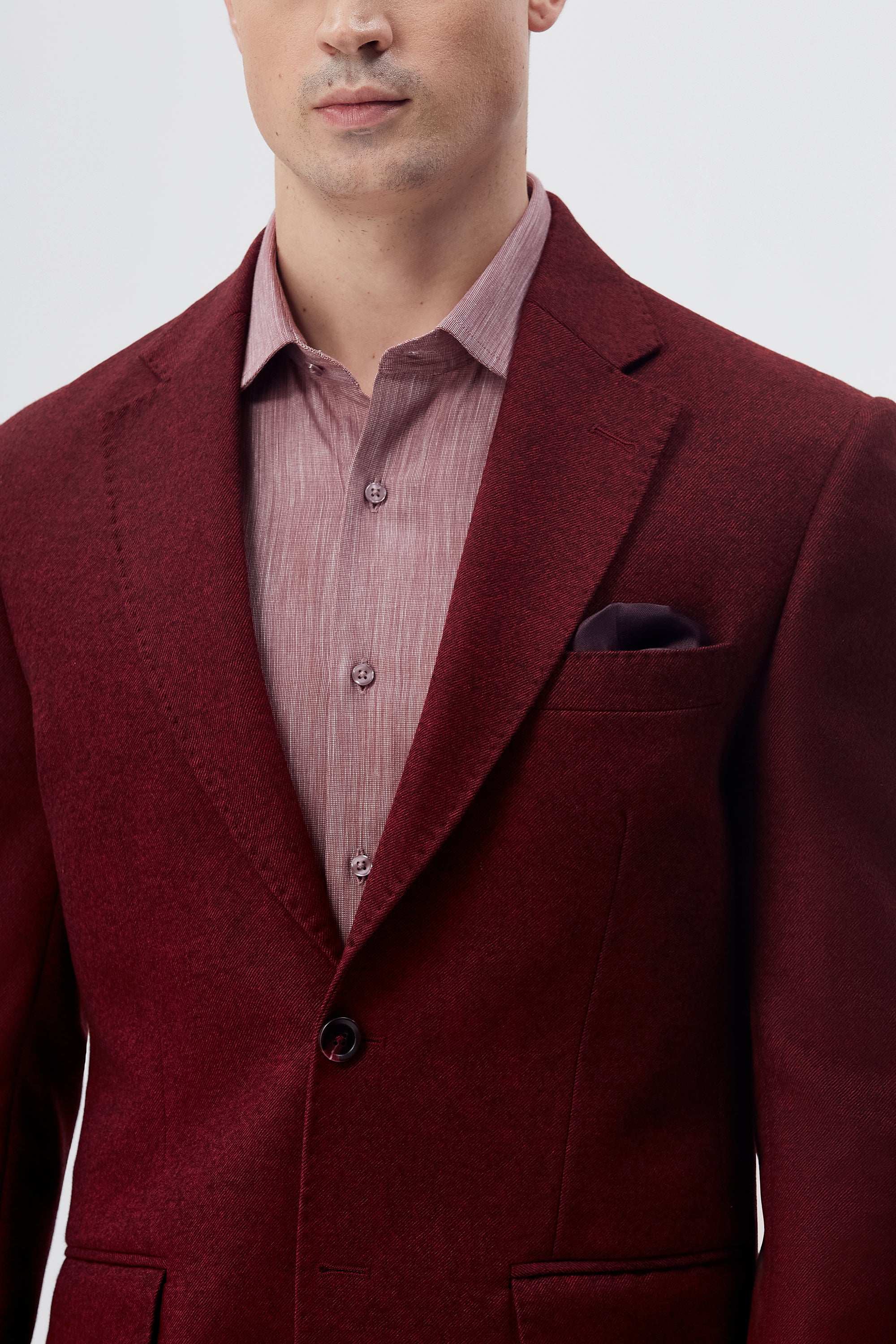 Maroon Tweed Blazer