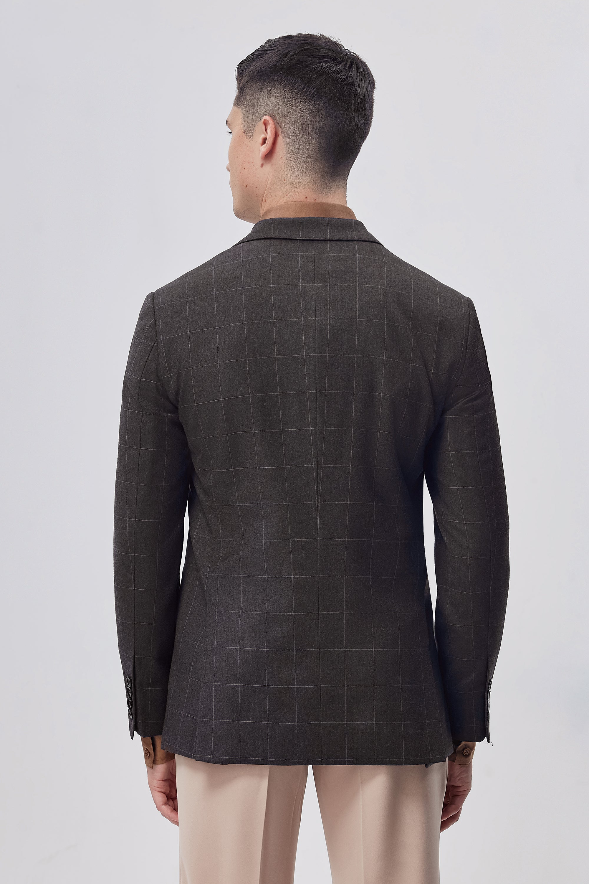 Walnut Check Blazer