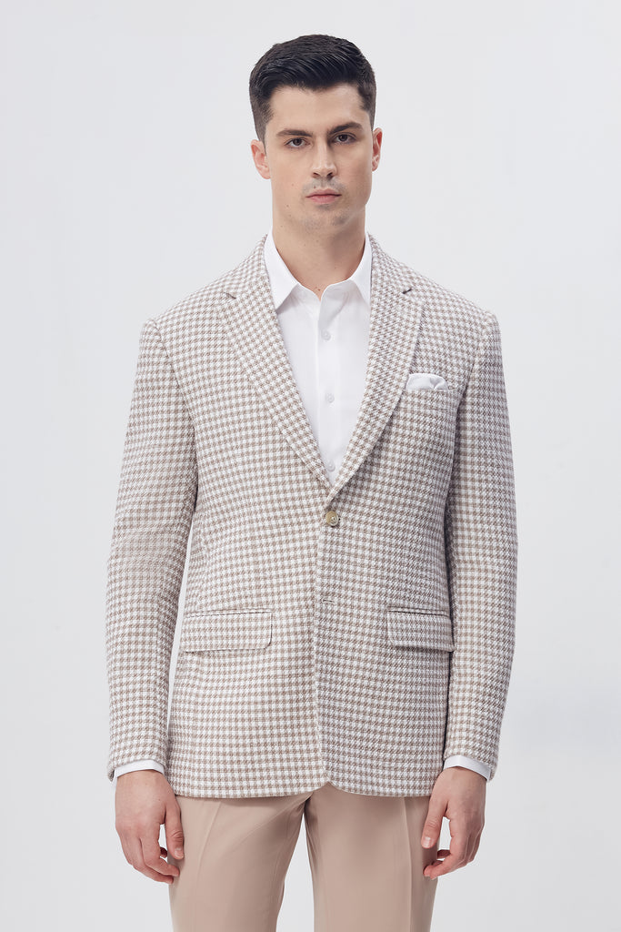 Cream Mosaic Blazer