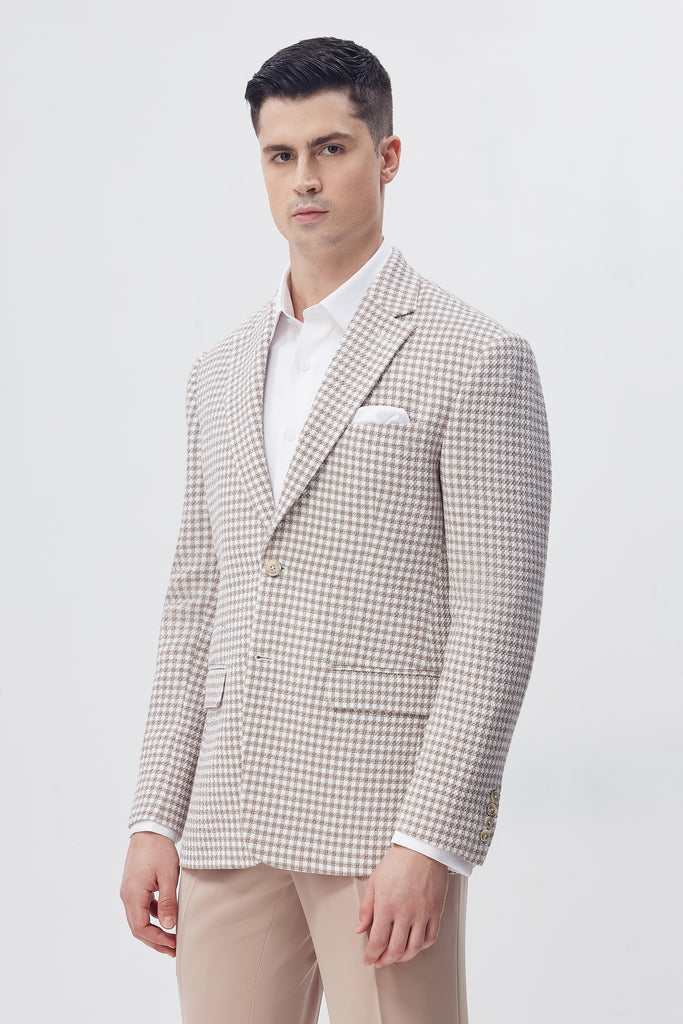 Cream Mosaic Blazer