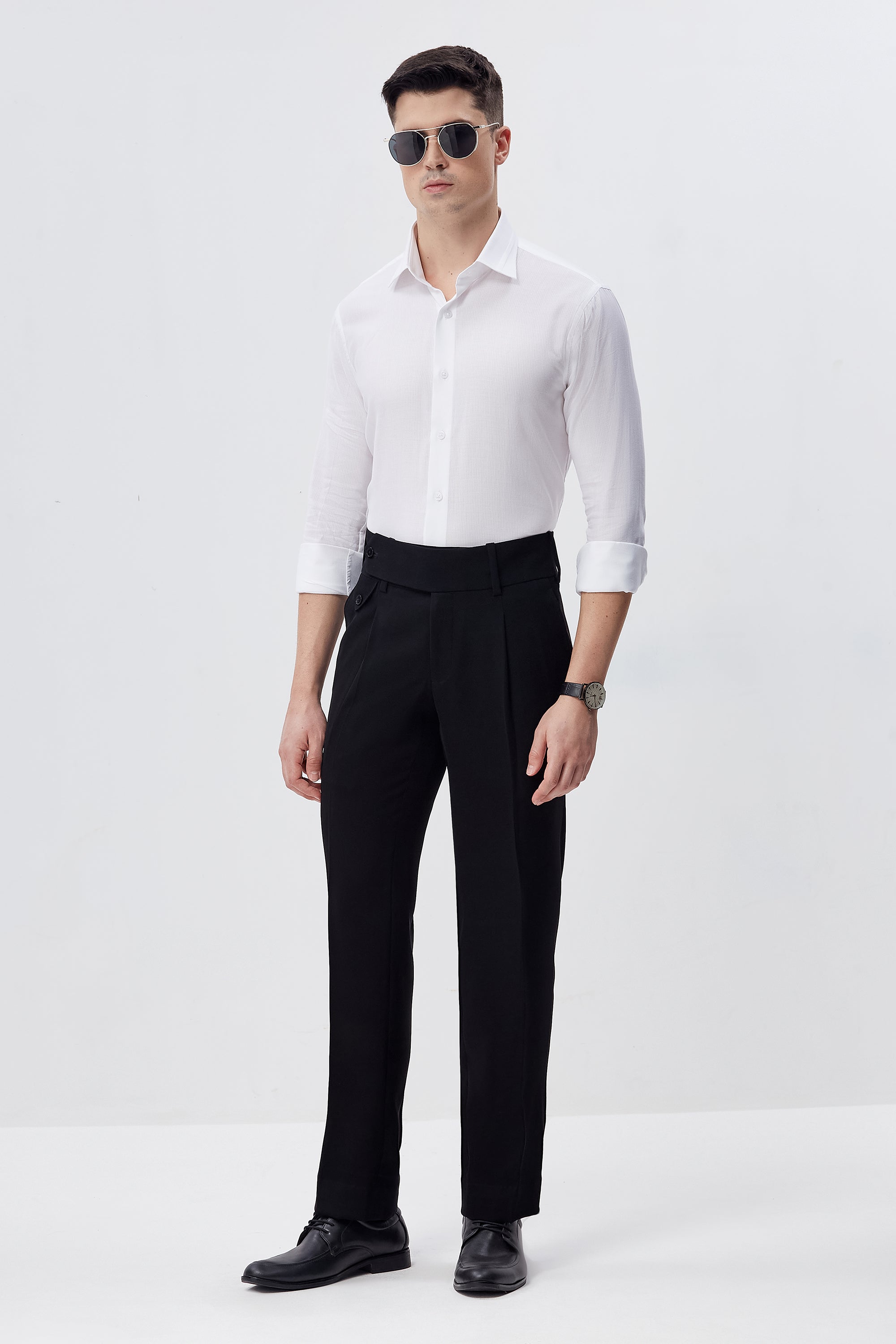 Iconic Black Gurkha Trouser