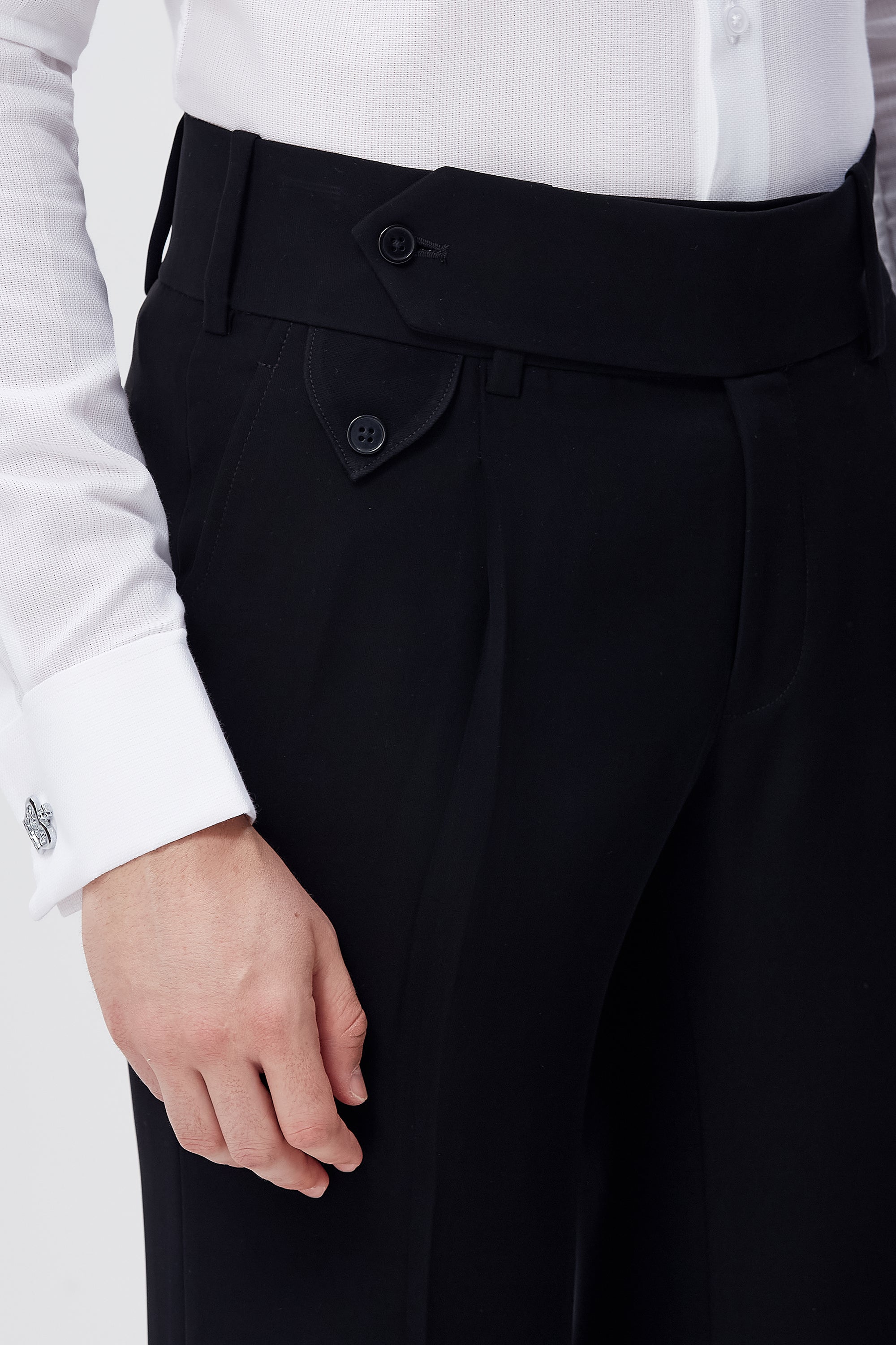 Iconic Black Gurkha Trouser