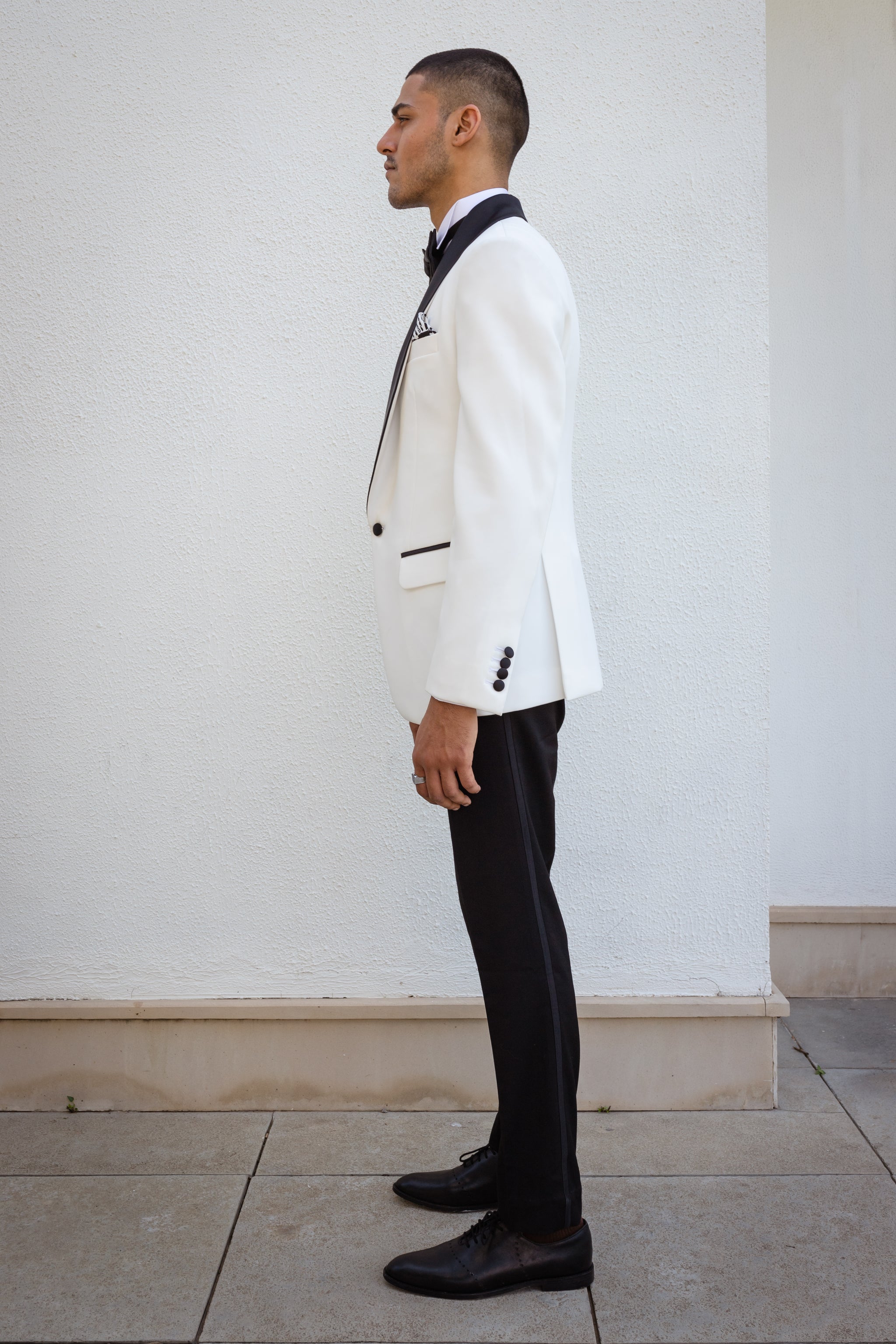White Casual Linen Mix Suit Jacket – Tumuh
