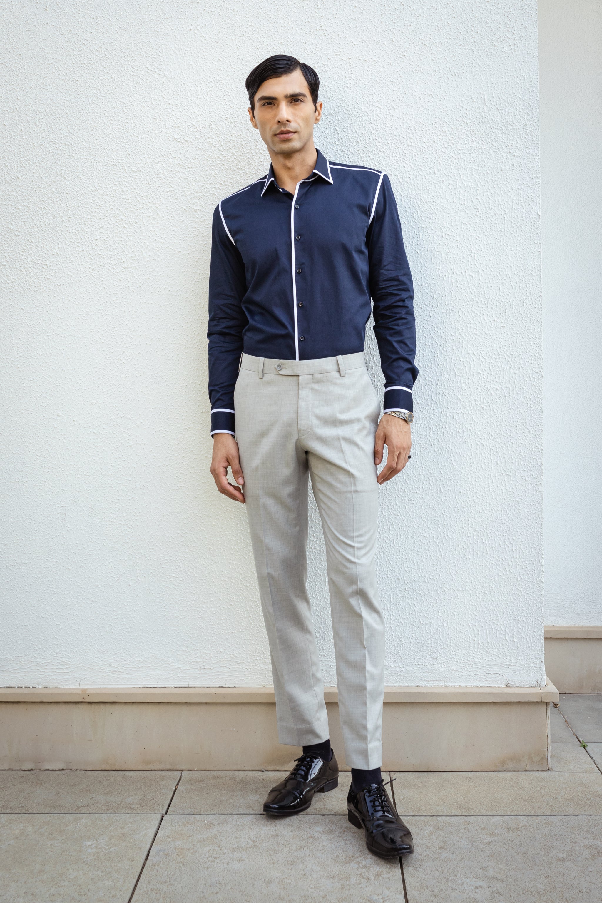 mens white and pink shirt