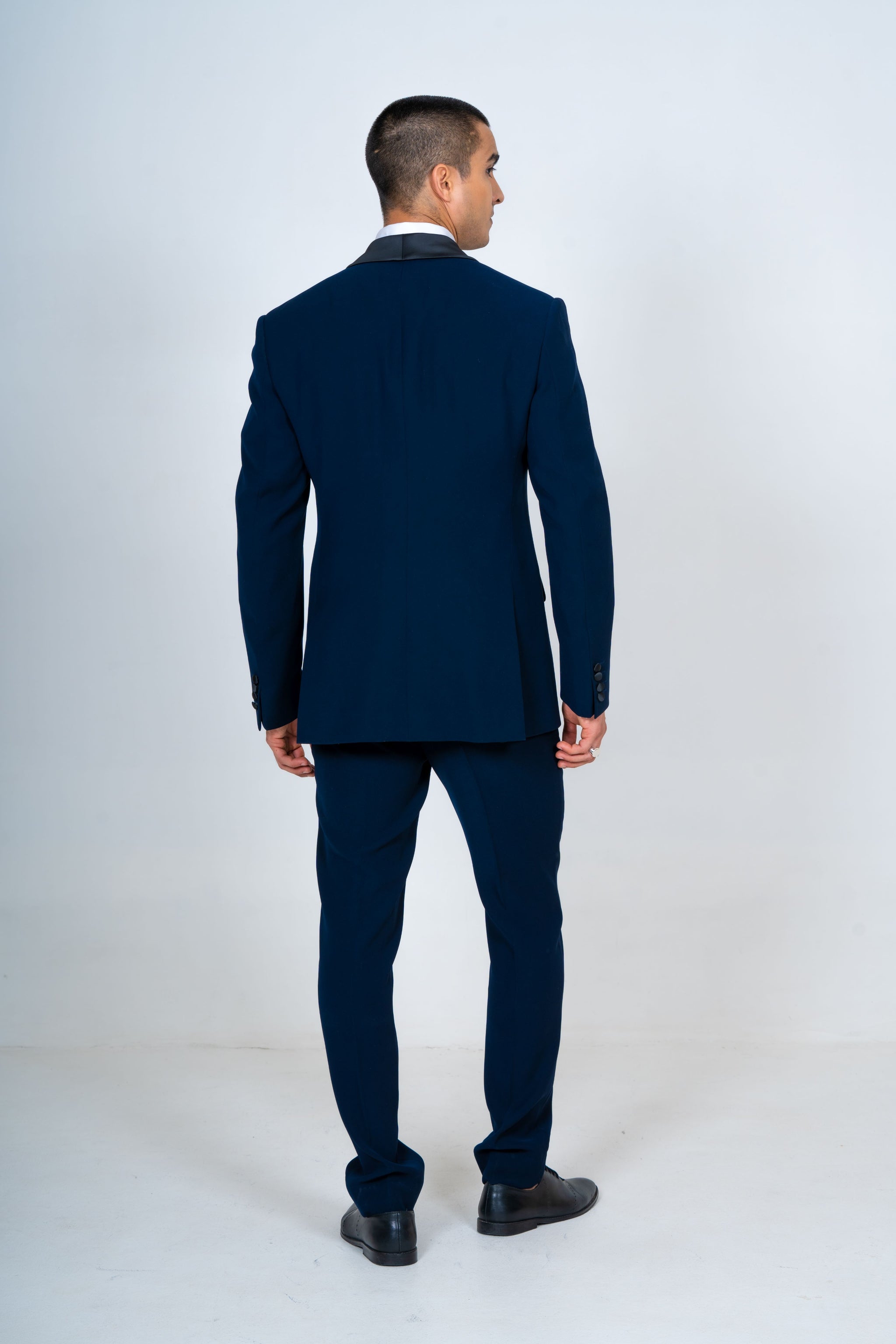 Japanese Navy Blue Tuxedo Suit