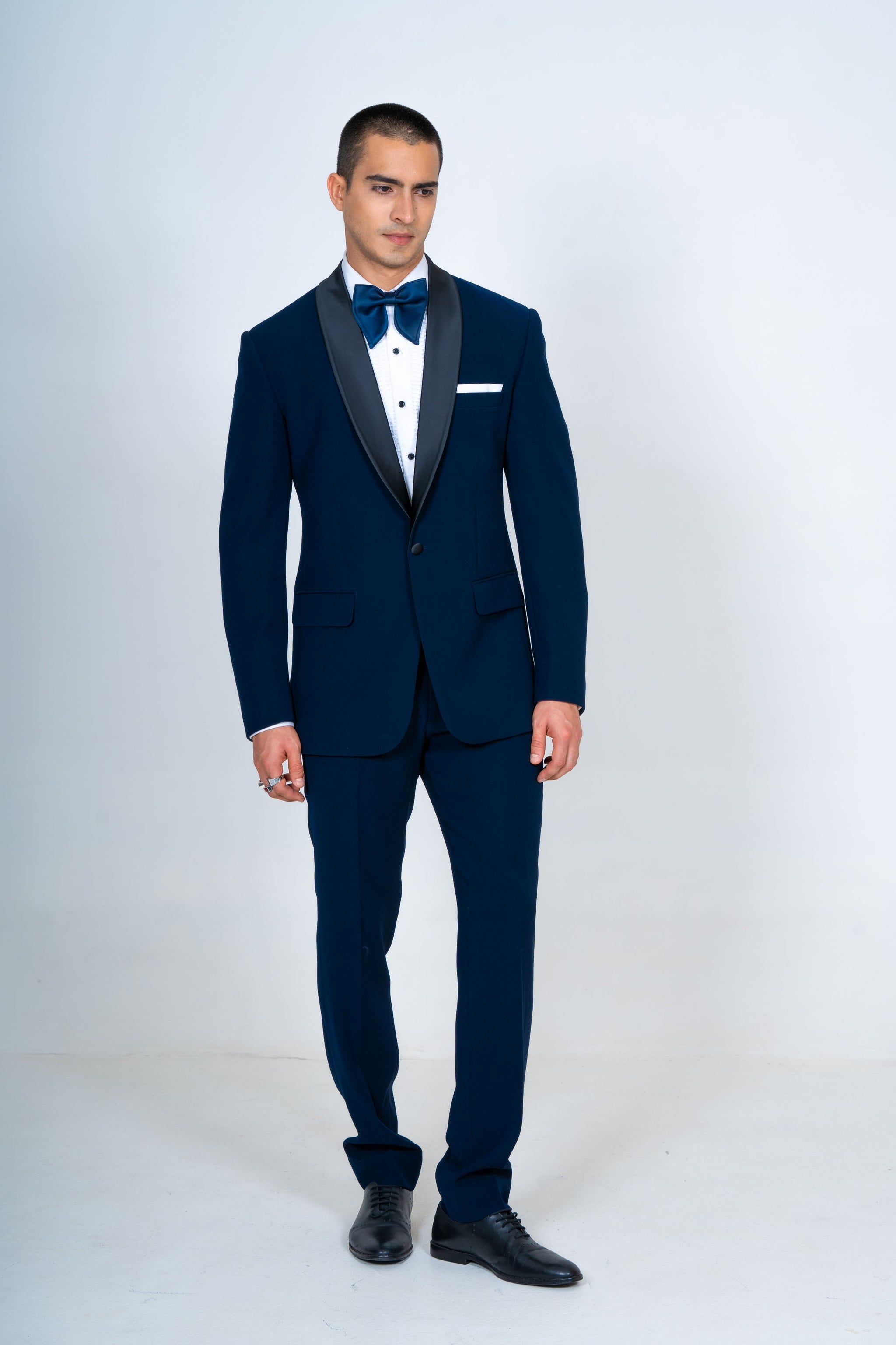 Japanese Navy Blue Tuxedo Suit