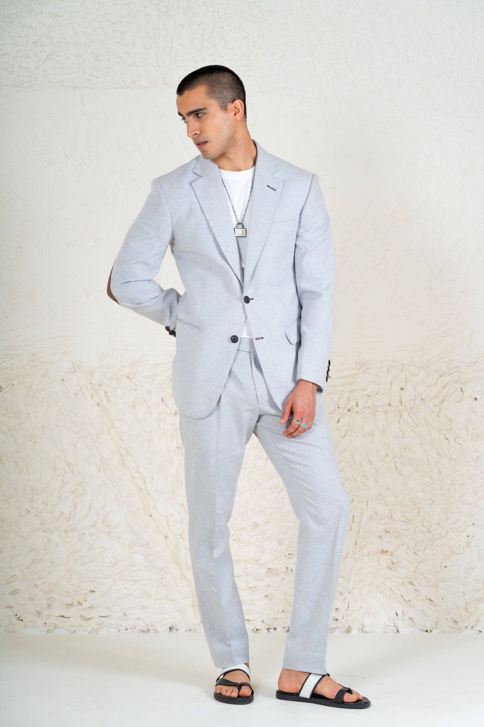 Light Blue Linen Blazer