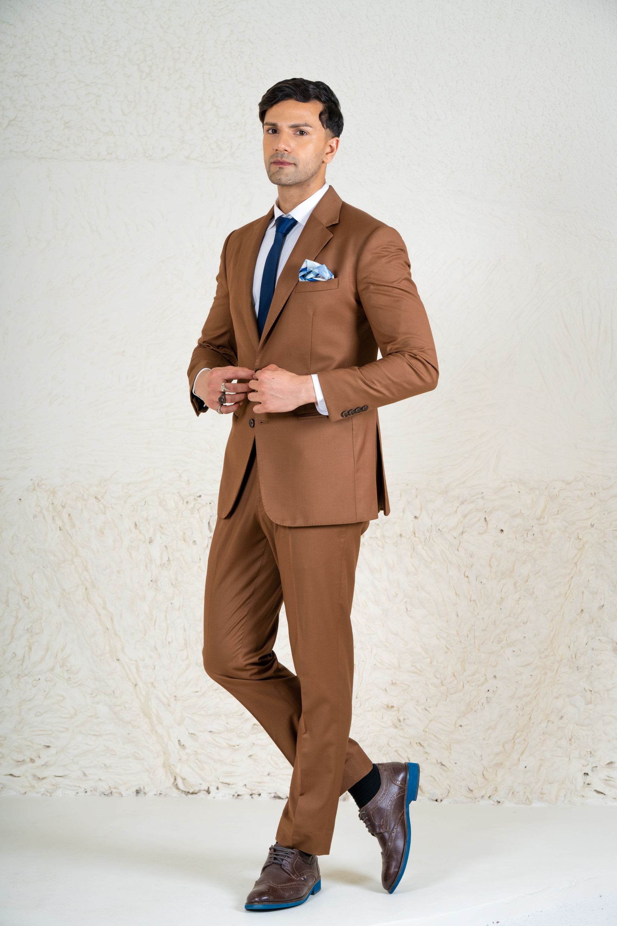 Brown Viscose Suit