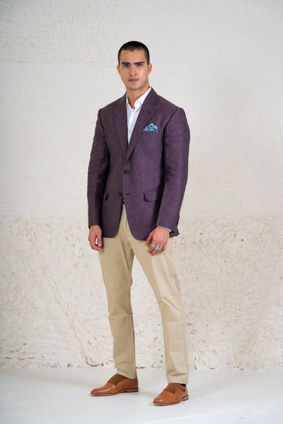 Light Brown Linen Blazer