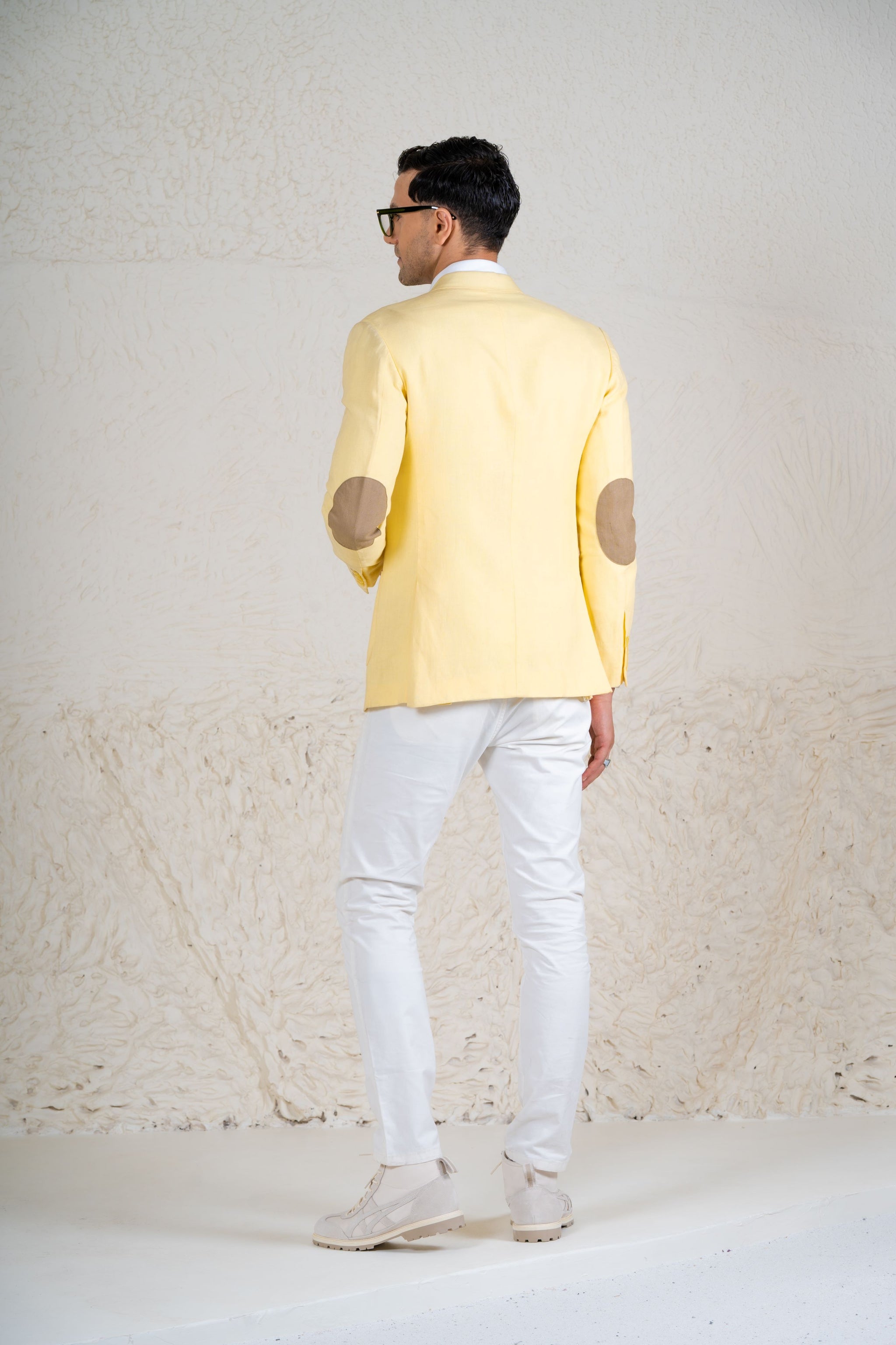 Yellow Linen Blazer