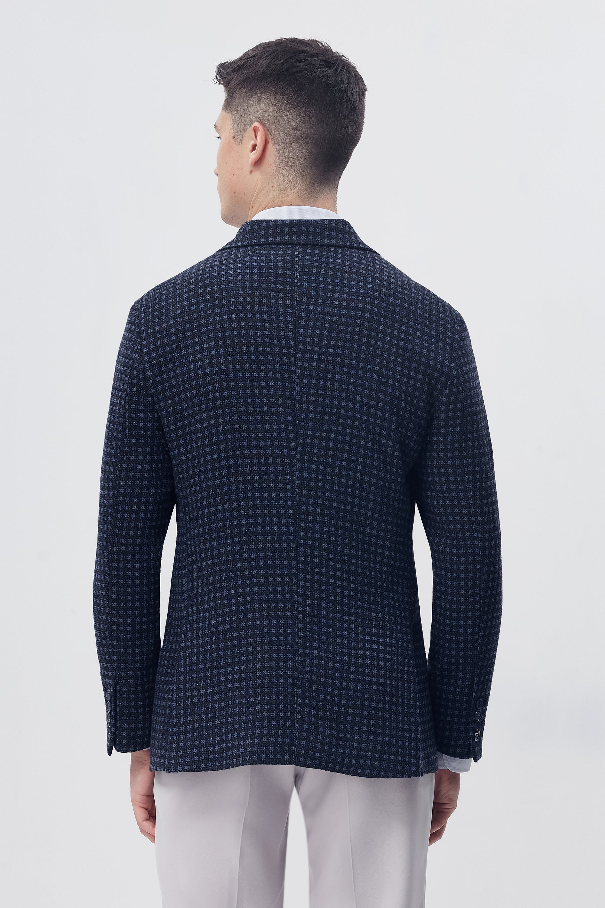 Textured Basketweave Blazer