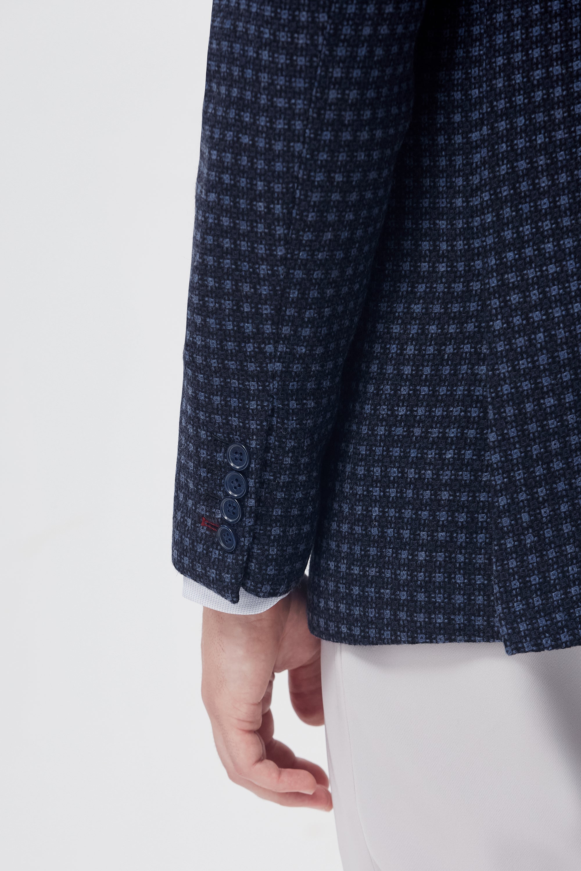 Textured Basketweave Blazer