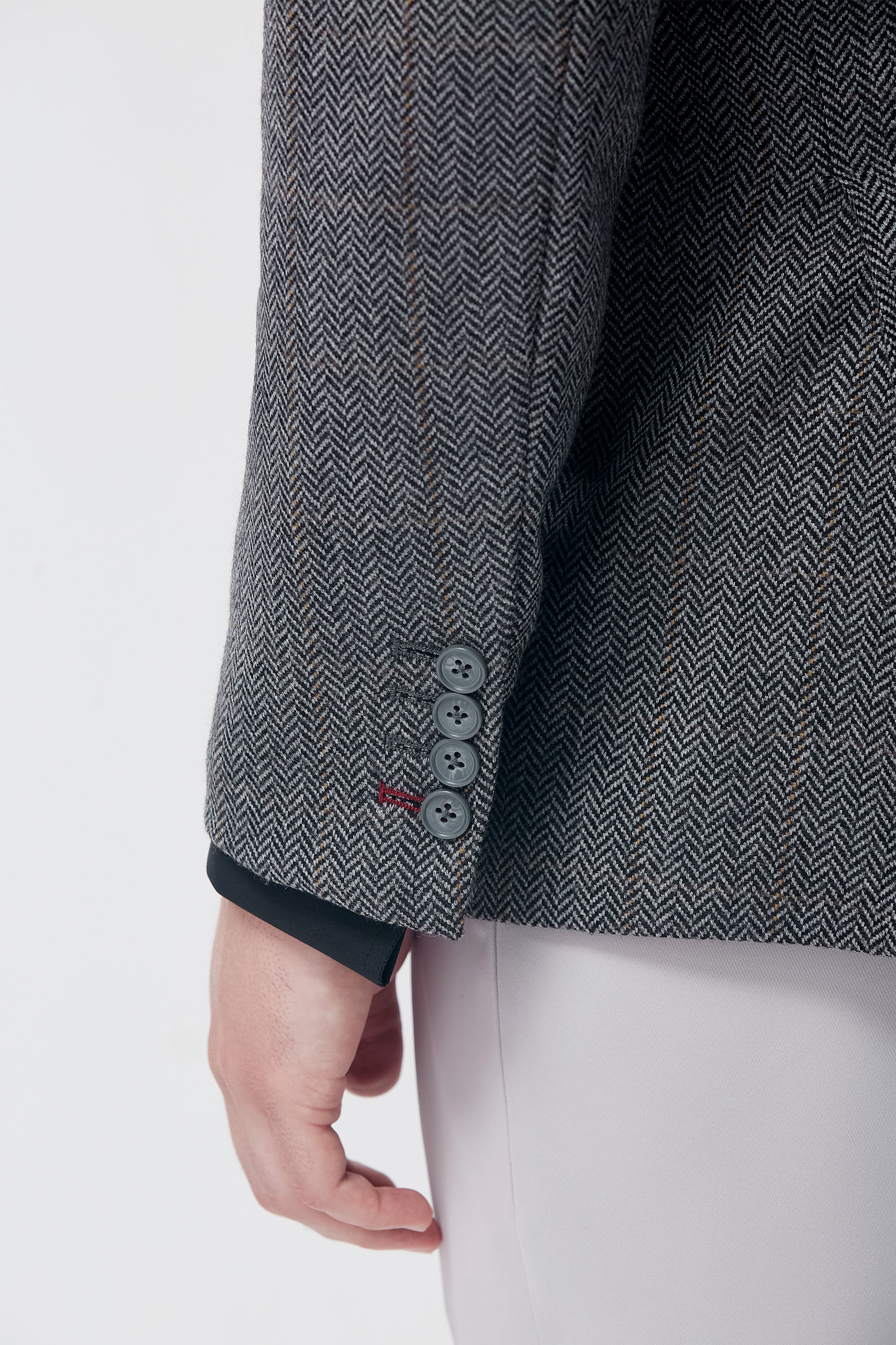 Modern Grey Textured Blazer