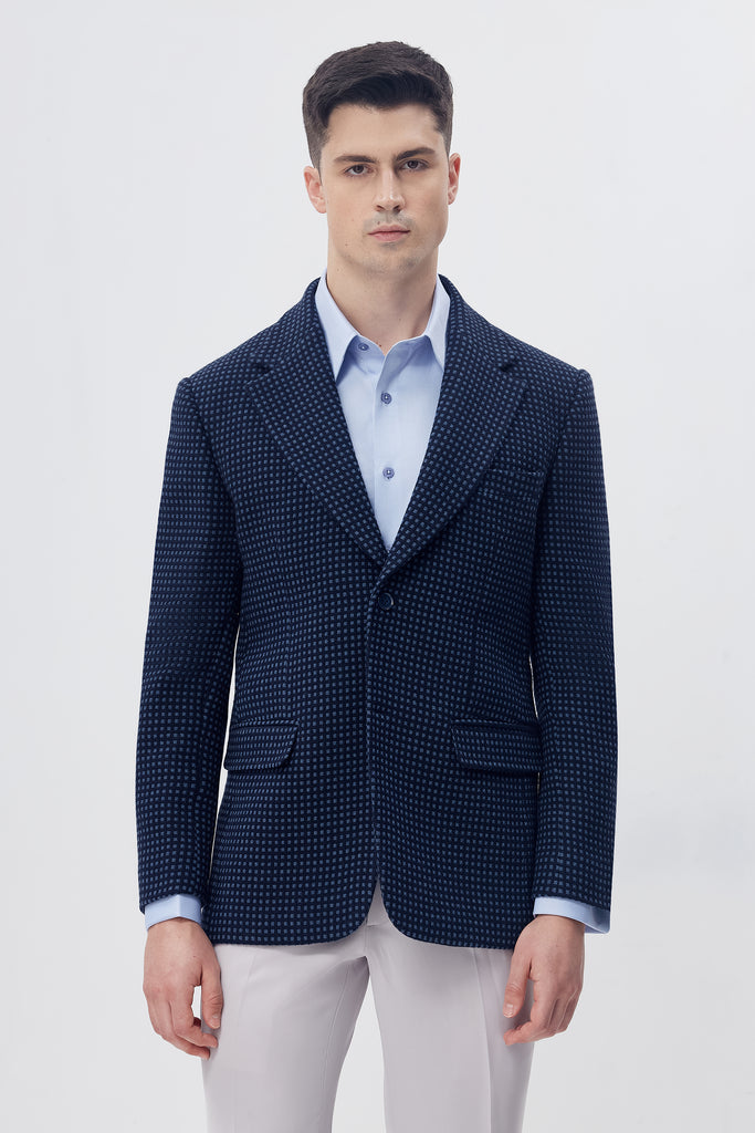 Navy Cipher Blazer