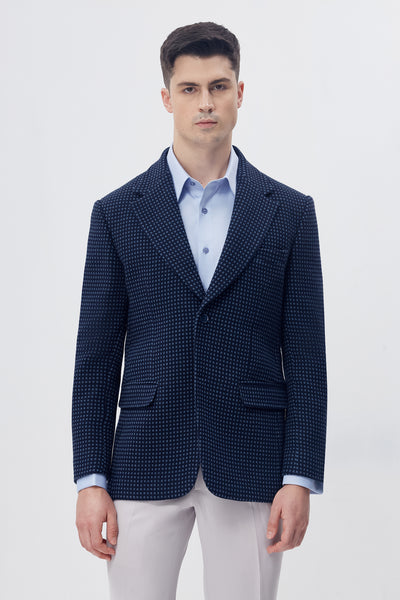 Navy Cipher Blazer