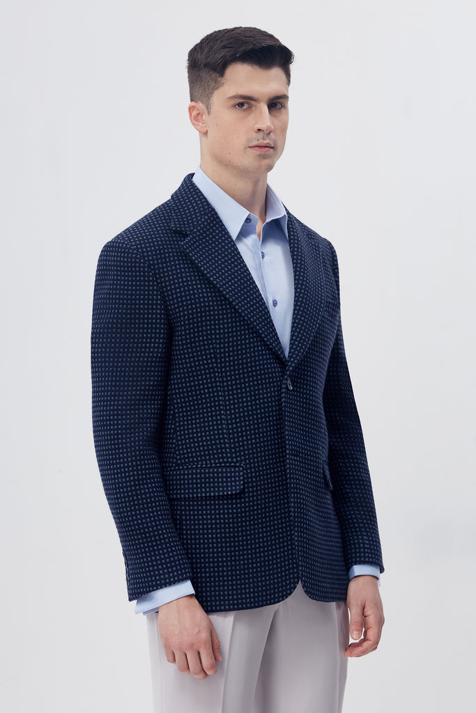 Navy Cipher Blazer