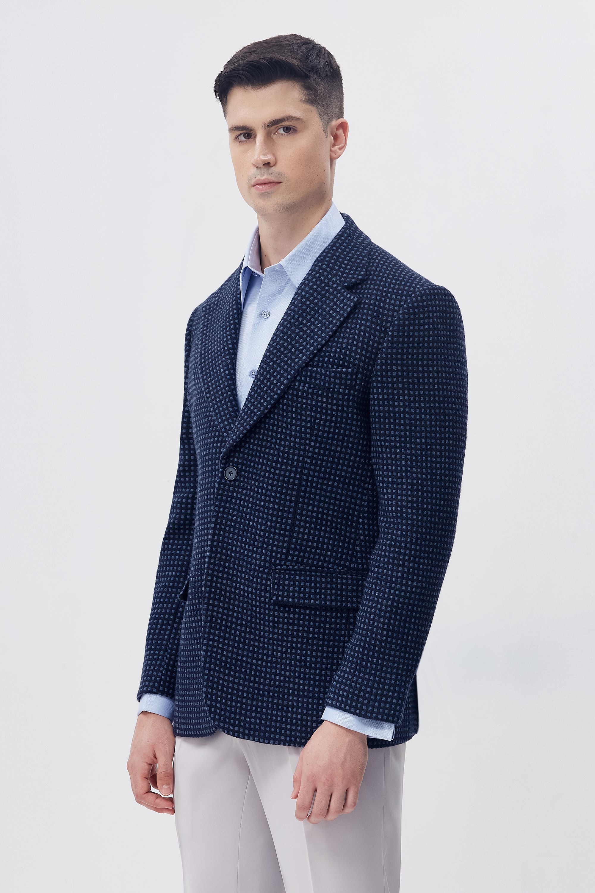 Navy Cipher Blazer
