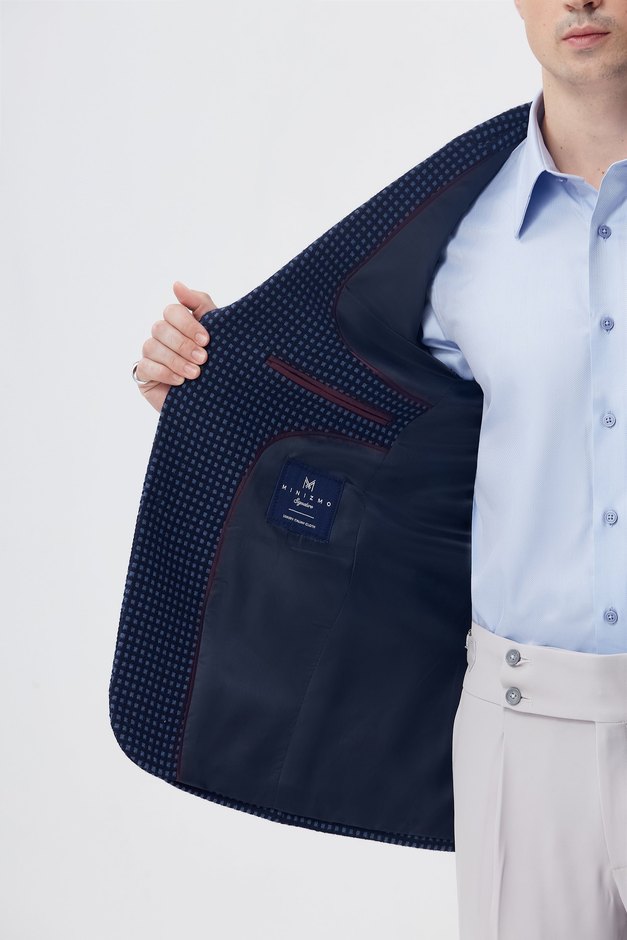 Navy Cipher Blazer