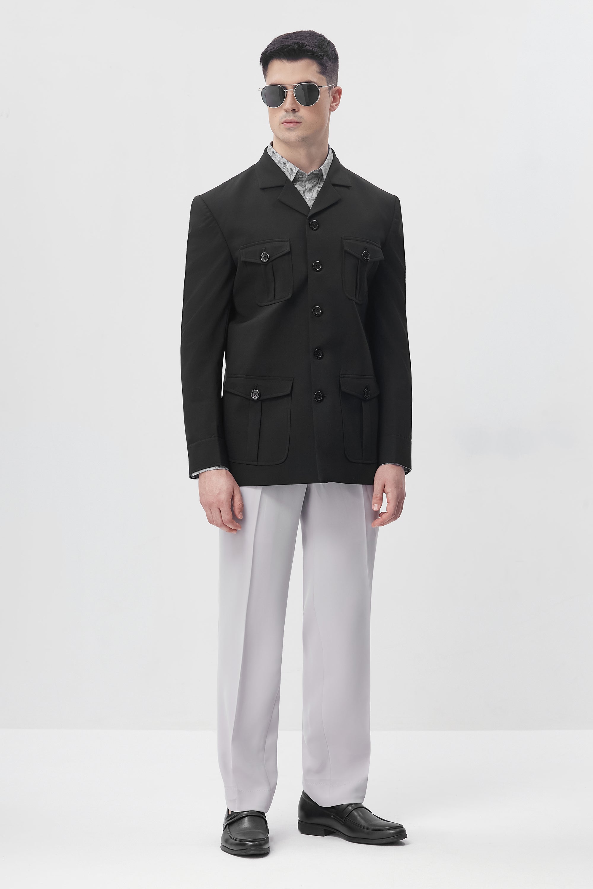 Black Terrain Shacket