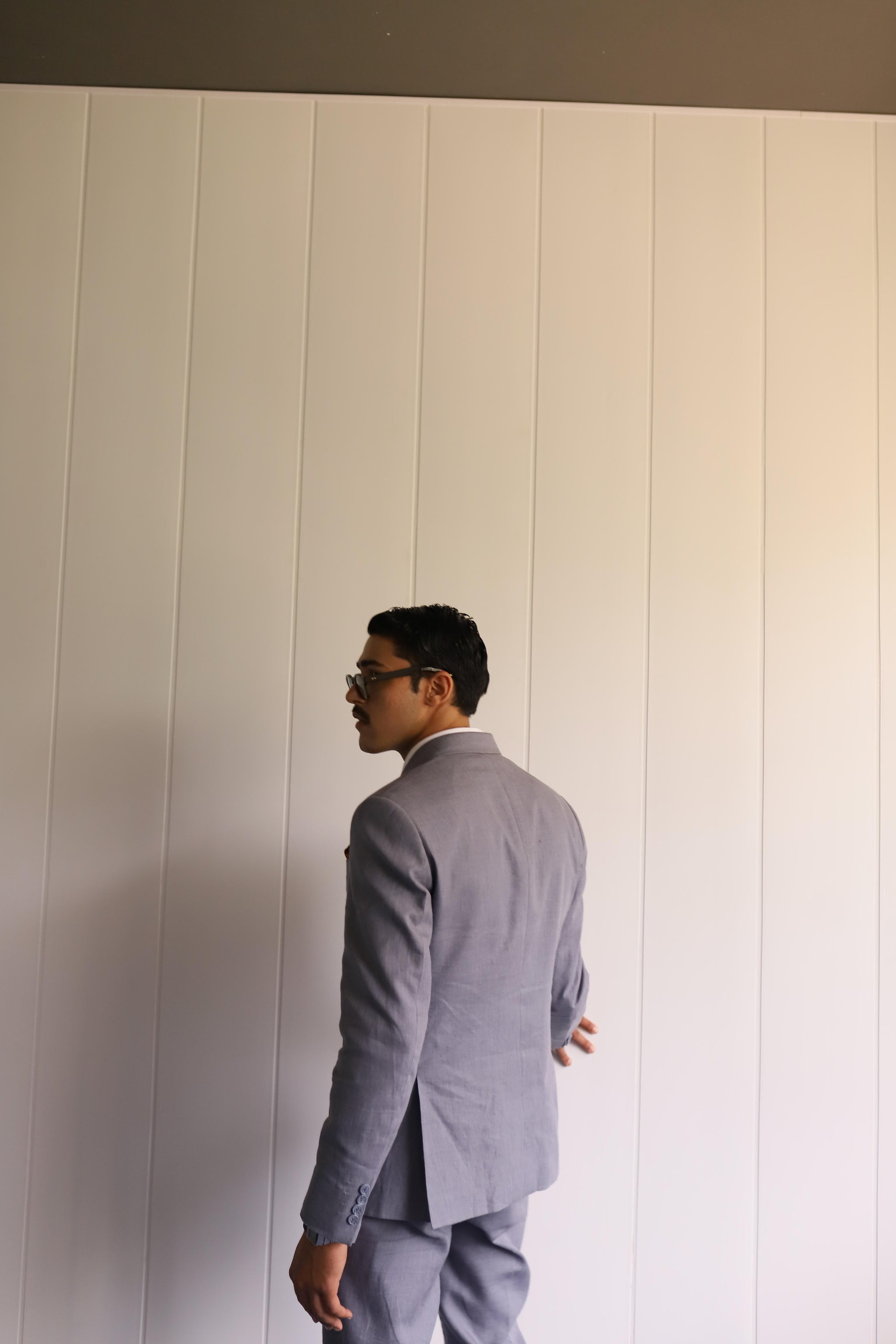 DUSKY GREY DOUBLE BREASTED SUIT