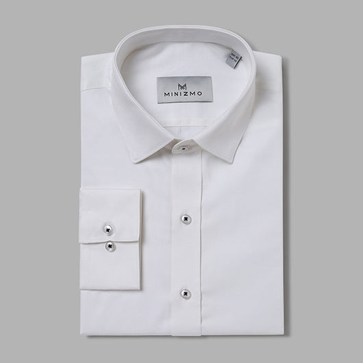 Fuji White Shirt with Black Sleeve Detailing
